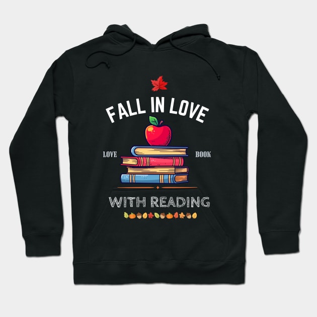 Fall in love with reading Hoodie by CoolFuture